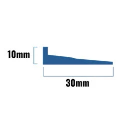 Inventive Creations Wedge Wetroom Seal - White - 1200mm Long -Home Bathroom Store inventive creations wedge wetroom seal white 1200mm long wed 1200 1