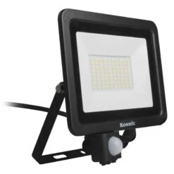 Kosnic 30W 4000K Eco LED Floodlight With PIR - Black