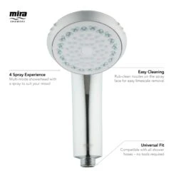 Mira Response Adjustable Shower Head - Chrome 9 Mira Response Adjustable Shower Head - Chrome -Home Bathroom Store mira adjustable shower head chrome 1867.047 3