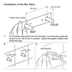 Mira Coda Pro MK3 Thermostatic Bar Mixer Valve -Home Bathroom Store mira coda pro thermostatic bar mixer valve 1836.007 1