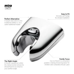 Mira Logic Fixed To Wall Shower Head Holder - Chrome 9 Mira Logic Fixed To Wall Shower Head Holder - Chrome -Home Bathroom Store mira logic fixed to wall shower head holder chrome 2.1605.150 3