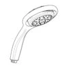 Mira 360r Shower Head - White 2 Mira 360r Shower Head - White -Home Bathroom Store mira 360r shower head white 1688.203
