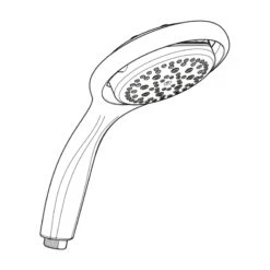 Mira 360r Shower Head - White