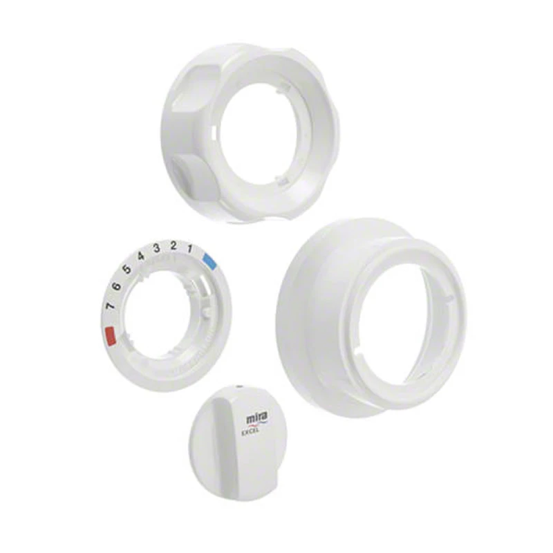 Mira Excel Knob Pack - White 3 Mira Excel Knob Pack - White