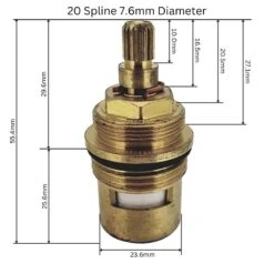 Pura Bathrooms Flow Cartridge - Clockwise Close 7 Pura Bathrooms Flow Cartridge - Clockwise Close -Home Bathroom Store pura bathrooms flow cartridge clockwise close tc102 2