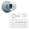 Rada TF31/2 Through Wall Time Flow Control 1 Rada TF31/2 Through Wall Time Flow Control -Home Bathroom Store rada tf31 2 through wall time flow control 095.02