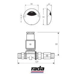 Rada Pulse 120 Shower Operating System -Home Bathroom Store rada pulse 120 operating system 1.1495.063 1