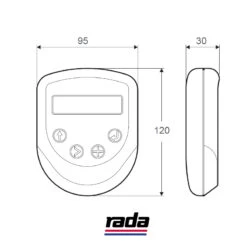 Rada Pulse Hand Held Programmer -Home Bathroom Store rada pulse hand held programmer 2.1.093.80.1 1