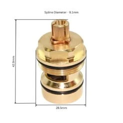 Trevi 1/2" Flow Cartridge Assembly (single) - Anti-clockwise Close -Home Bathroom Store trevi 1 2 flow cartridge assembly single a952501nu11 3