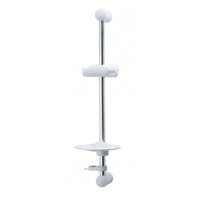 Triton Aaron Shower Rail Set - White/Chrome 2 Triton Aaron Shower Rail Set - White/Chrome