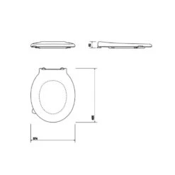 Twyford Avalon/Sola Toilet Seat - White -Home Bathroom Store twyford avalon sola toilet seat white av7875wh 1